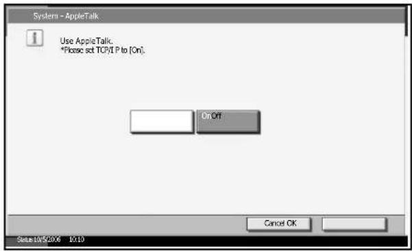 Triumph-Adler DC 2230 - AppleTalk Setup - 1