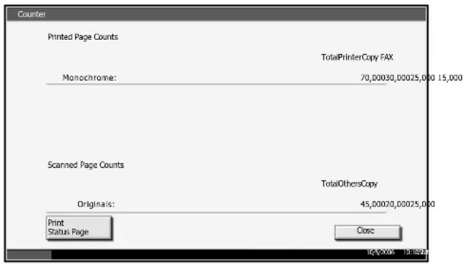 Triumph-Adler DC 2230 - Checking and Printing Counter - 1
