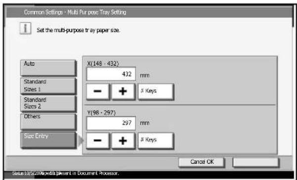 Triumph-Adler DC 2230 - Paper Size and Media Type Setup for Multi Purpose Tray - 2