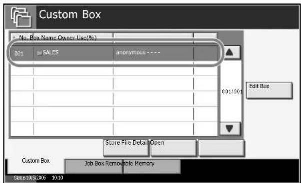 Triumph-Adler DC 2230 - Storing a Document in the Custom Box - 2