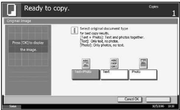 Triumph-Adler DC 2230 - Selection of Image Quality - 1