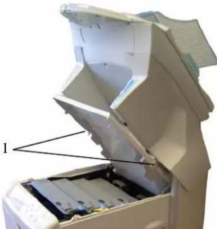 Triumph-Adler CLP 4524 MFP - So sind die Verbrauchsmaterialien zugänglich: - 2