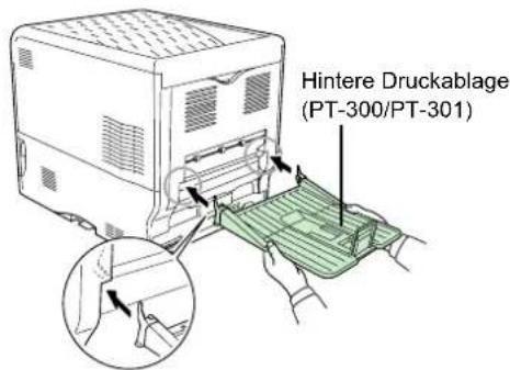Triumph-Adler CLP 4520 - Die Druckablage an der Rückseite des Druckers installieren. - 1