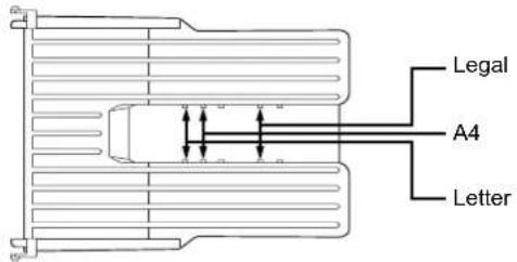 Triumph-Adler CLP 4520 - Den Papieranschlag installieren (Papierformat beachten). - 1