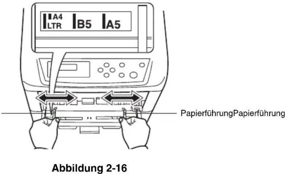 Triumph-Adler CLP 4516 - Papier in die Universalzufuhr einlegen - 3