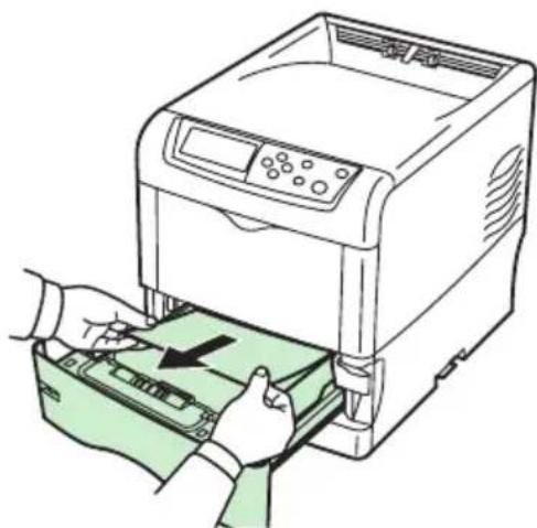Triumph-Adler CLP 4516 - Papierstau an der Papierkassette - 1