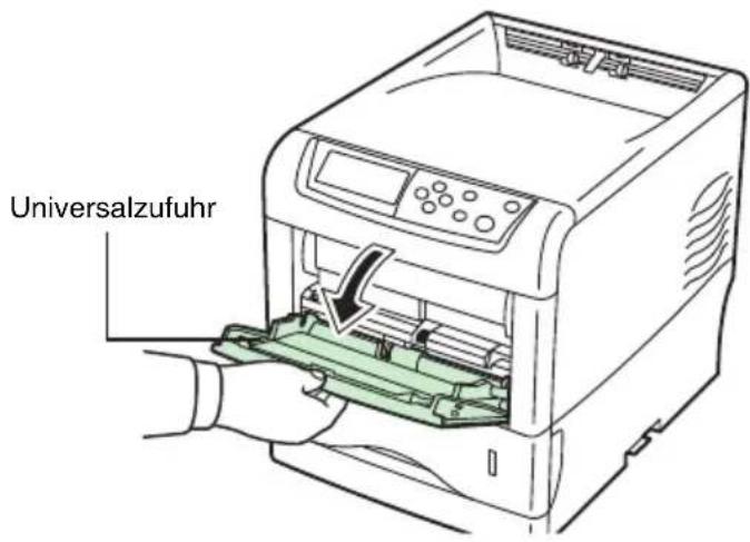Triumph-Adler CLP 4516 - Papier in die Universalzufuhr einlegen - 1