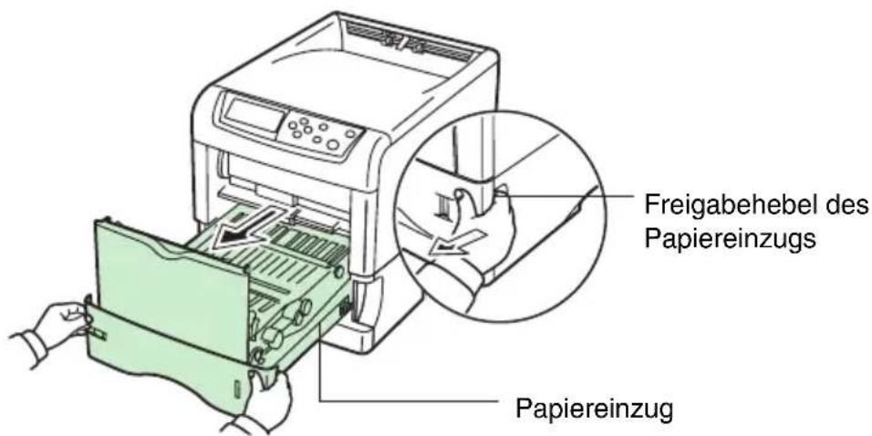 Triumph-Adler CLP 4516 - Papierstau an der hinteren Abdeckung - 1