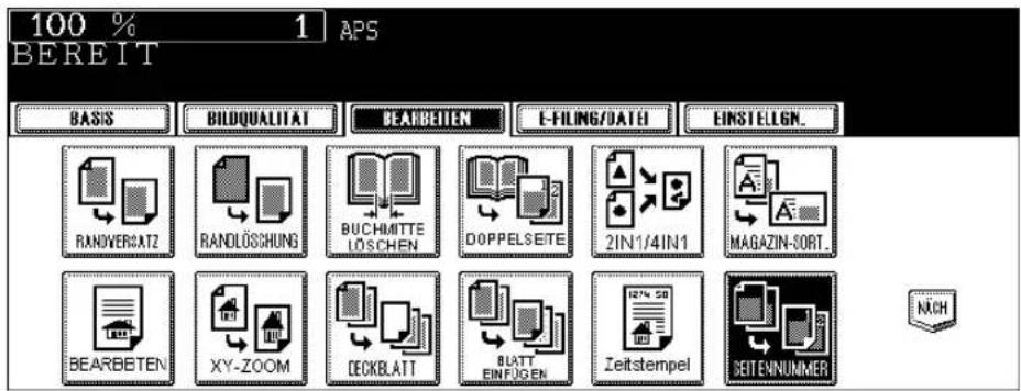 100 % 1 APS BEREIT BASIS BILDQUALITAT BEARBEITEN E-FILING/DATE EINSTELIGN. RANDVERCATZ RANDLOSSHUNG BUCHMITTE LOSCHEN DOPPELSEITE 2IN1/4IN1 MAGAZIN-SORT. BEARBETEN XY-ZOOM DECKBLATT BUATT EINFÜGEN Zeitstempel SEITENNUMMER NACH