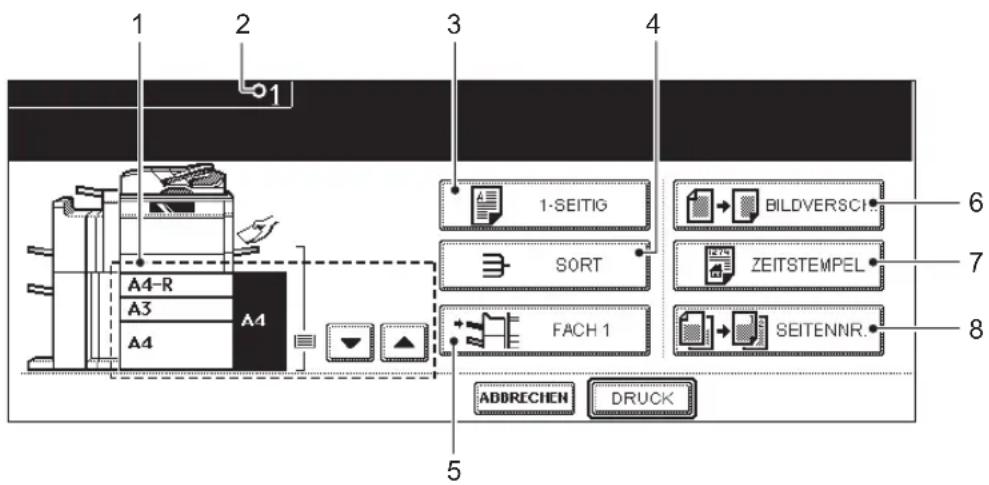 1 2 3 4 A4-R A3 A4 1-SEITIG SORT FACH 1 BILDVERSCI ZEITSTEMPEL SEITENNR. 6 7 8 5 ADDRECHEN DRUCK