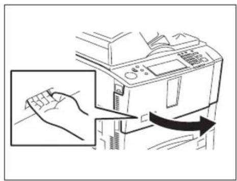 TOSHIBA E-Studio 720 - Öffnen Sie die Tonerklappe. - 1