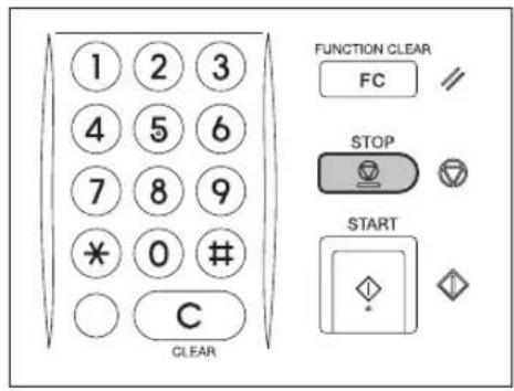 TOSHIBA E-Studio 720 - Kopiervorgang stoppen - 1