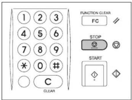 TOSHIBA E-Studio 720 - Automatischen Auftragsbeginn stornieren - 1