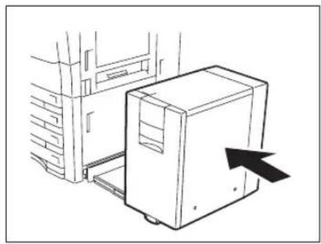 TOSHIBA E-Studio 720 - Installieren Sie das externe Großraumfach am Gerät. - 1