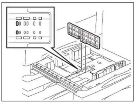 TOSHIBA E-Studio 720 - Registerpapier in die Kassette einlegen - 1