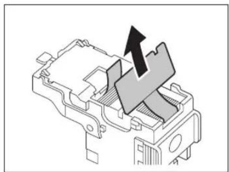 TOSHIBA E-Studio 720 - Ziehen Sie die Versiegelung der Heftklammern gerade nach oben. - 1