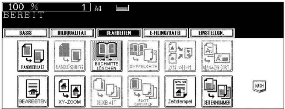 100 % 1 A4 BEREIT BASIS BILDQUALITAT BEARBEITEN E-FILING/DATE EINSTELGN. RANDOVERATZ RANDÜSCHURG BUCHMITTE LOSCHEN OPPOLSETTE ZIN JAIN1 MAGAZEN ORT BEARBEITEN XY-ZOOM BOXBAIT NEXT ENFLION Zeitstempel SEIT ENNUMMER NACH