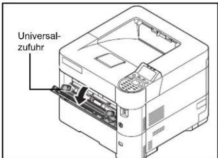 Triumph-Adler P-6031DN - Papier in die Universalzufuhr einlegen - 3