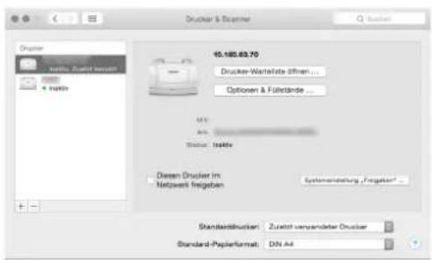 Triumph-Adler P-6031DN - Installation des Druckertreibers unter Macintosh - 11