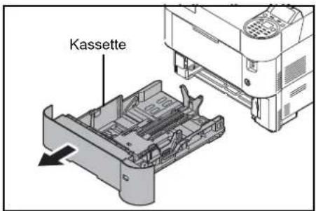 Triumph-Adler P-6031DN - Papier in die Kassette einlegen - 3