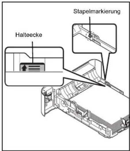 Triumph-Adler P-6031DN - Papier in die Kassette einlegen - 15