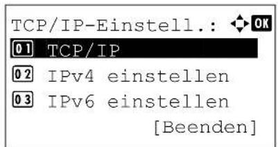 Triumph-Adler P-6031DN - Aktivierung von TCP/IP prüfen - 4