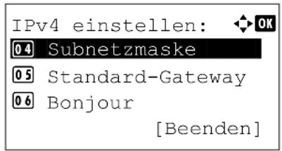 Triumph-Adler P-6031DN - Festlegen der Subnetzmaske - 2
