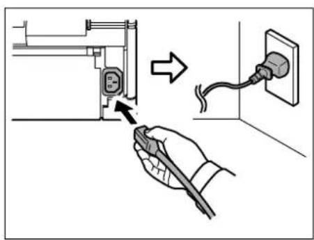 Triumph-Adler LP 4245 - Netzkabel anschließen - 2