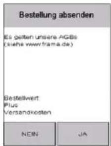 Frama Matrix F22 - Bestellungabsenden - 1
