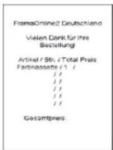 Frama Matrix F22 - Bestellungabsenden - 2