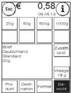 Frama Matrix F22 - Gewicht einer Sendung zur Tarifberechnung heranziehen - 1