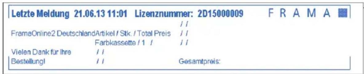 Frama Matrix F22 - Bestellungabsenden - 3