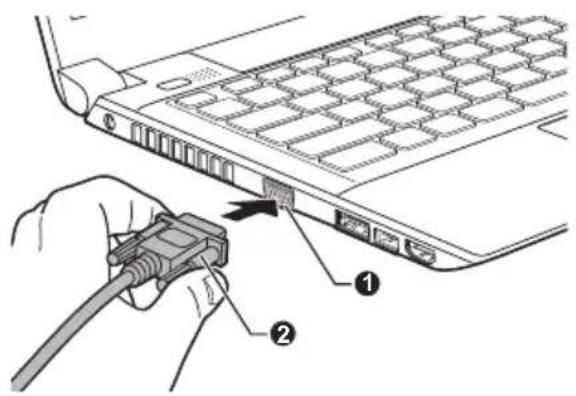 TOSHIBA Satellite Pro R830 - Monitorkabel anschließen - 1