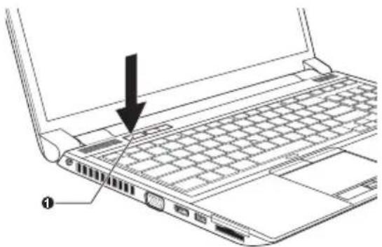 TOSHIBA Satellite Pro R830 - Einschalten des Computers - 2