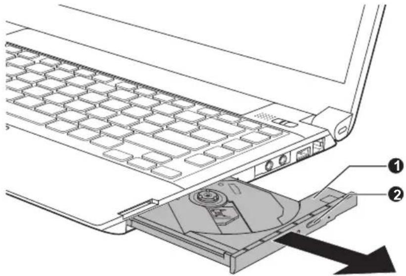 TOSHIBA Satellite Pro R830 - Verwenden der optischen Laufwerke - 2