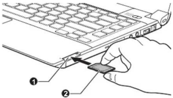 TOSHIBA Satellite Pro R830 - Speichermedien einsetzen - 1