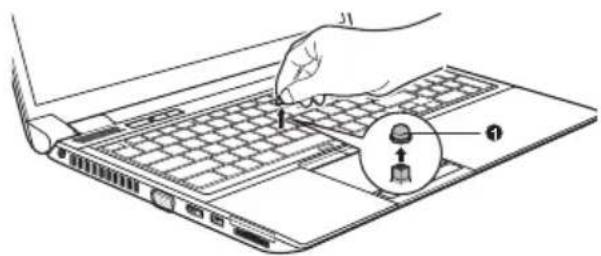 TOSHIBA Satellite Pro R840 - Ersetzen der AccuPoint-Kappe - 1