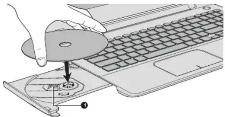 TOSHIBA Satellite Pro L50D-B - Verwenden der optischen Laufwerke - 3