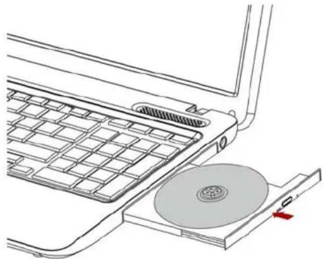 TOSHIBA Satellite Pro C650D - Einlegen von Discs - 8