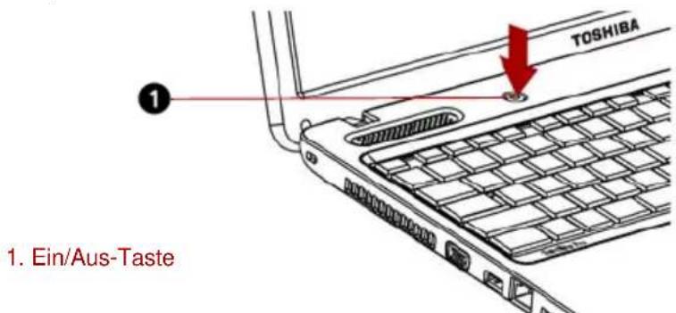 TOSHIBA Satellite Pro C650D - Einschalten des Computers - 2