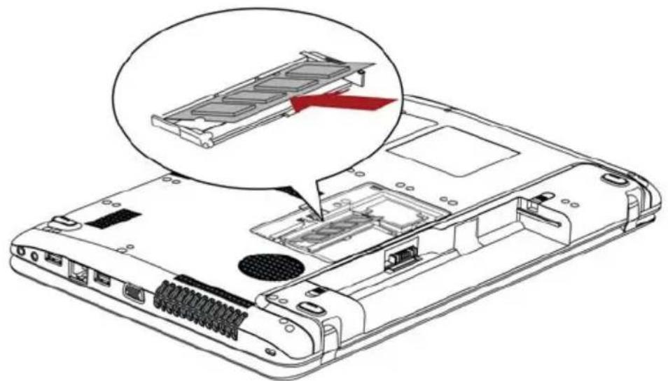 TOSHIBA Satellite Pro C650D - Installieren von Speichermodulen - 5