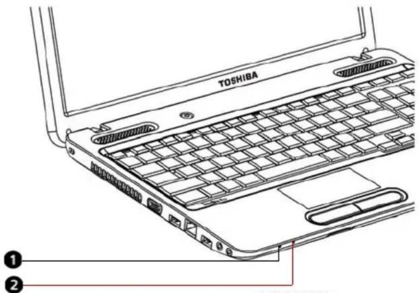 TOSHIBA Satellite Pro C650D - System-LEDs - 1