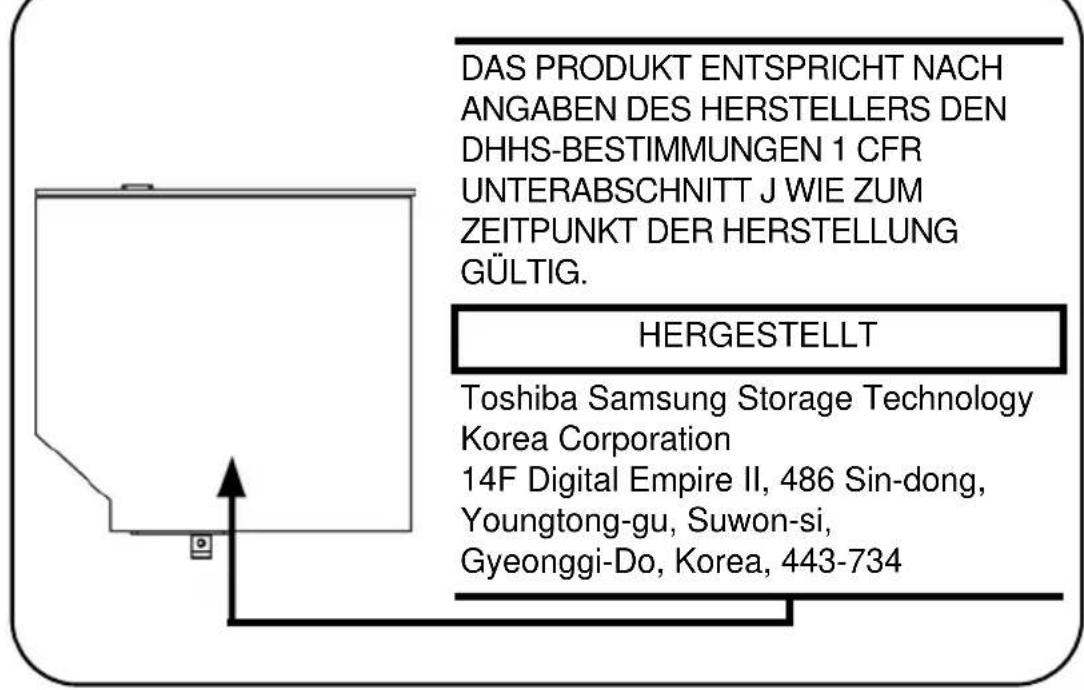 TOSHIBA Satellite Pro C650D - Platz für den erforderlichen Aufkleber - 2