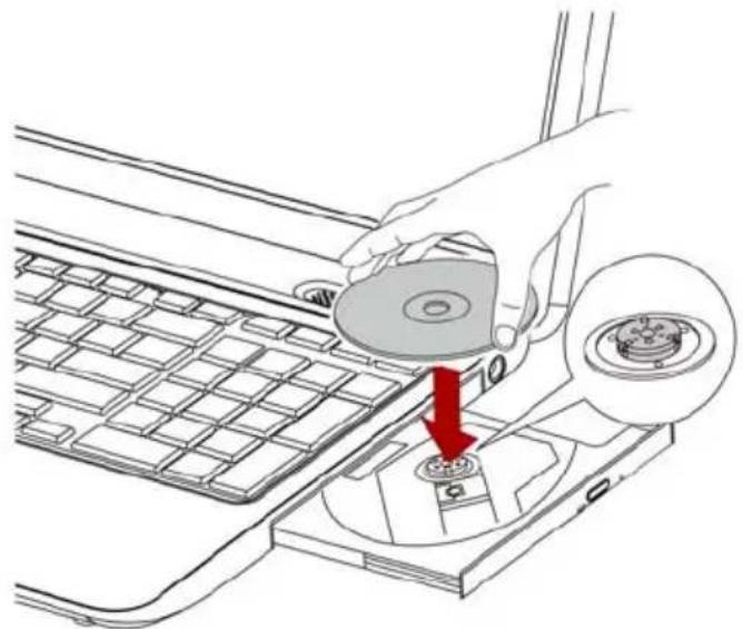 TOSHIBA Satellite Pro C650D - Einlegen von Discs - 4