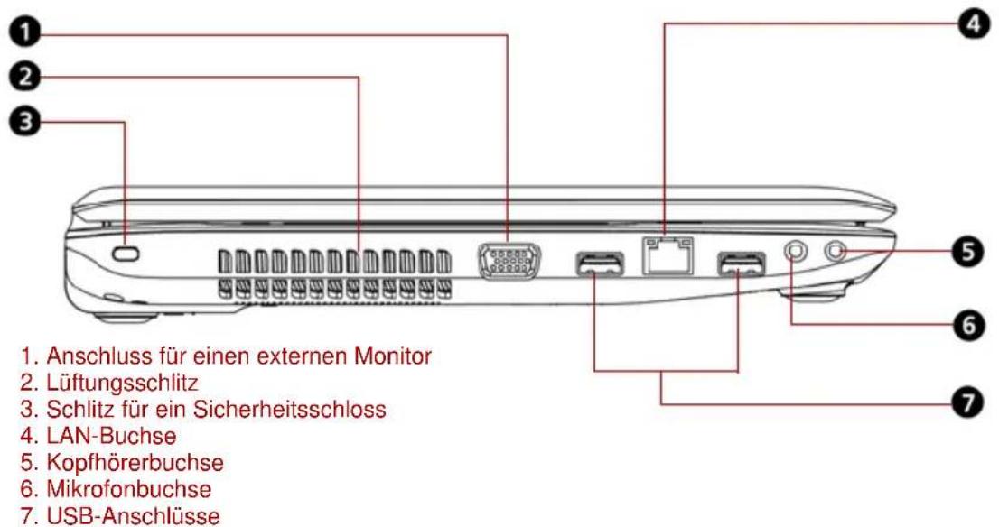 TOSHIBA Satellite Pro C650D - Linke Seite - 1
