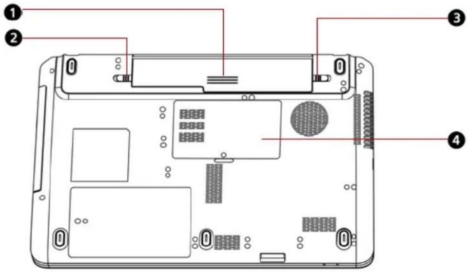 TOSHIBA Satellite Pro C650D - Unterseite - 1