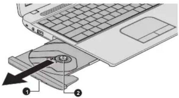 TOSHIBA Satellite PRO C50T-A - Verwenden der optischen Laufwerke - 2