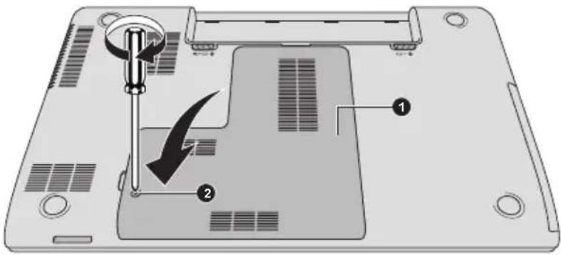 TOSHIBA Satellite PRO C50T-A - Entfernen von Speichermodulen - 5