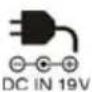 TOSHIBA Satellite Pro A300D - Gleichstromein-gang (DC IN) 19 V - 1