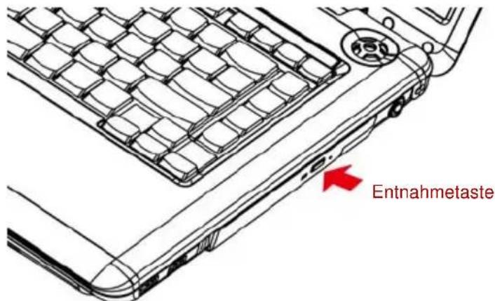 TOSHIBA Satellite Pro A300D - Einlegen von Discs - 1